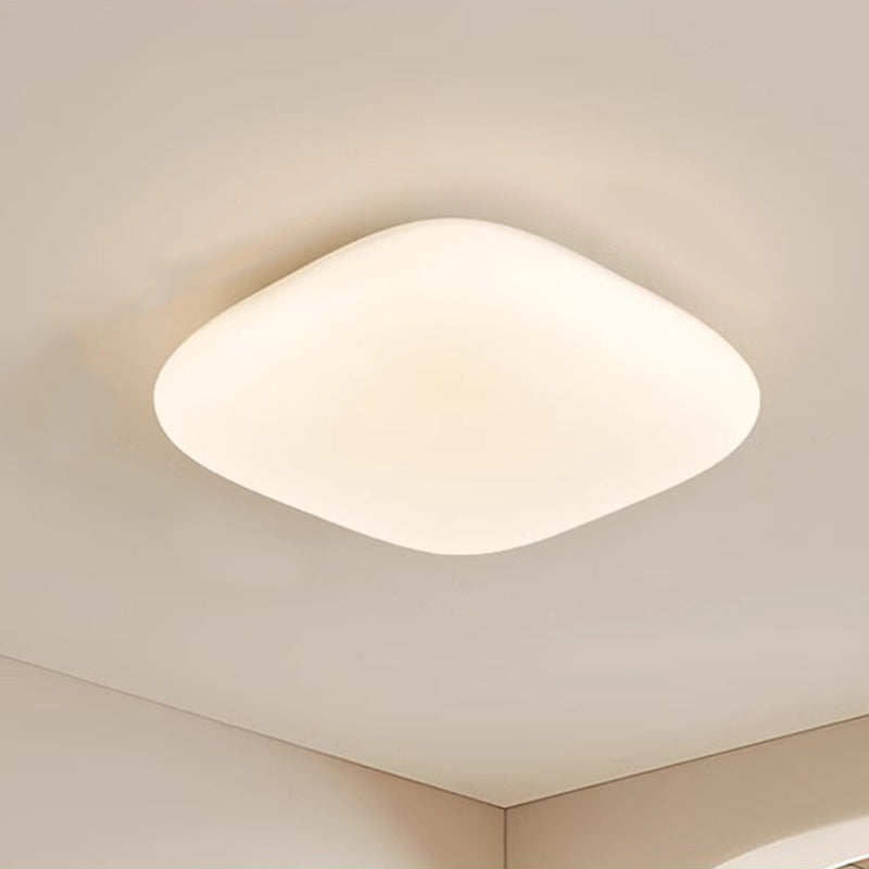 Plafonnier LED carré en fer minimaliste moderne pour chambre à coucher 