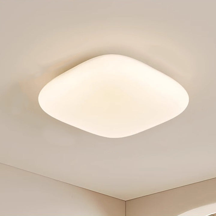 Plafonnier LED carré en fer minimaliste moderne pour chambre à coucher 
