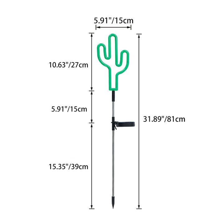 Art déco moderne solaire étanche cactus ananas pentagramme PVC acier inoxydable ABS LED lumières extérieures éclairage paysager pour jardin 