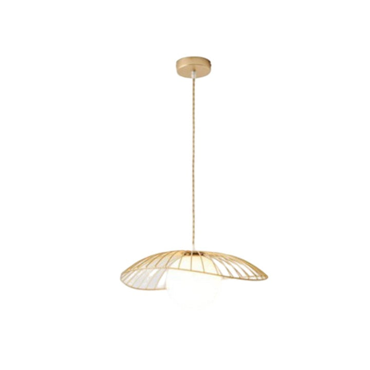 Lustre suspendu en verre et fer de style vintage traditionnel à 1 lumière pour salle à manger 
