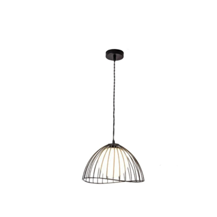 Lustre suspendu en verre et fer de style vintage traditionnel à 1 lumière pour salle à manger 