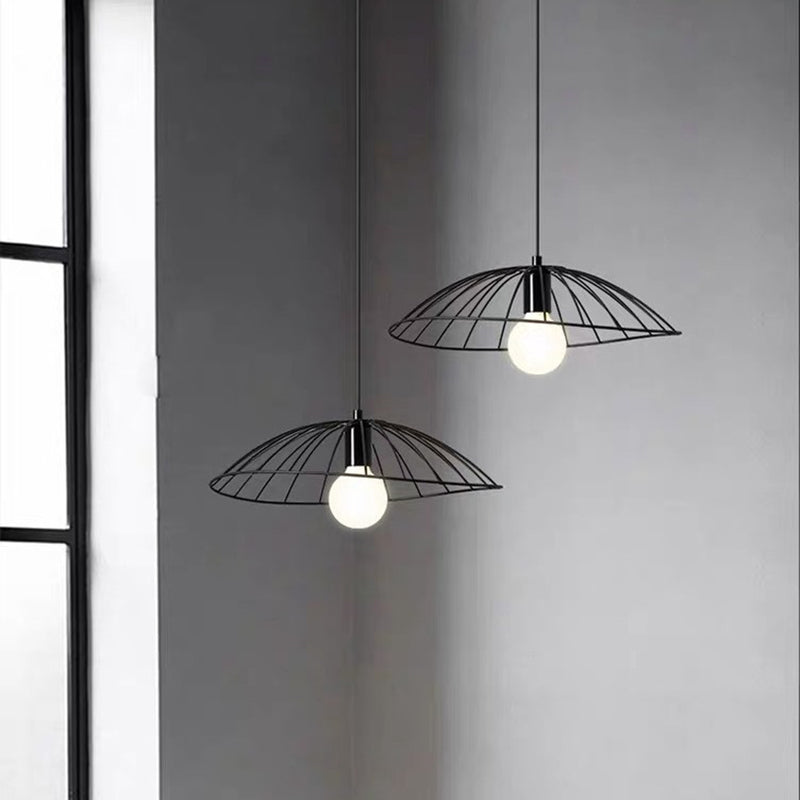 Lustre suspendu en verre et fer de style vintage traditionnel à 1 lumière pour salle à manger 