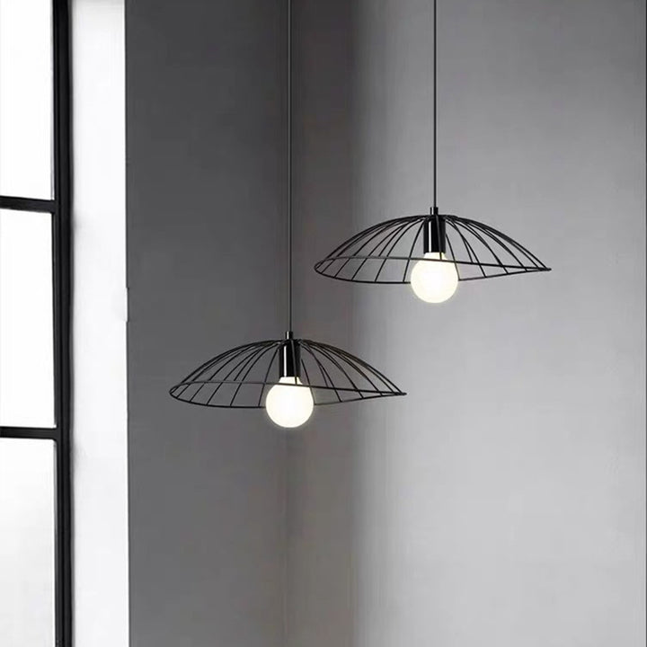 Lustre suspendu en verre et fer de style vintage traditionnel à 1 lumière pour salle à manger 