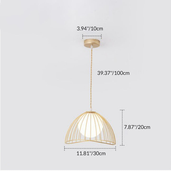 Lustre suspendu en verre et fer de style vintage traditionnel à 1 lumière pour salle à manger 