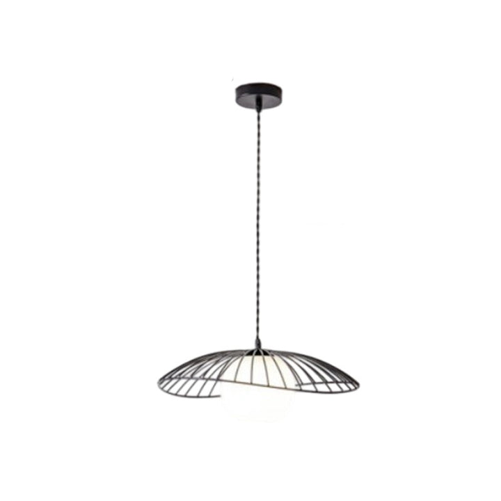 Lustre suspendu en verre et fer de style vintage traditionnel à 1 lumière pour salle à manger 