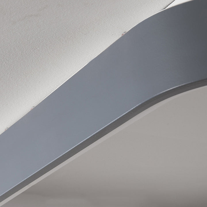 Contemporary Nordic Square Hardware Acrylic LED Flush Mount Ceiling Light For Bedroom