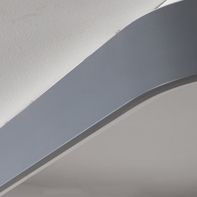Contemporary Nordic Square Hardware Acrylic LED Flush Mount Ceiling Light For Bedroom