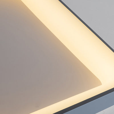 Contemporary Nordic Square Hardware Acrylic LED Flush Mount Ceiling Light For Bedroom