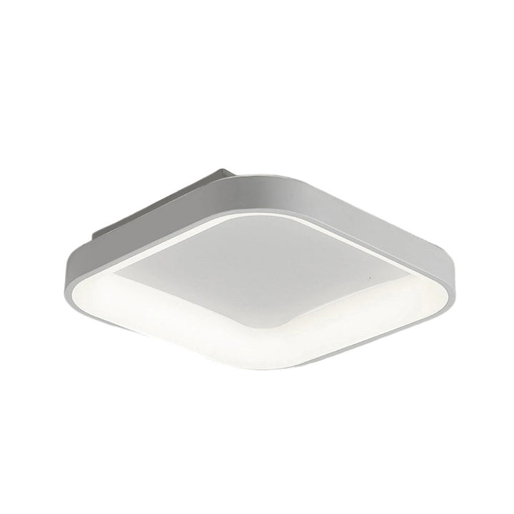 Contemporary Nordic Square Hardware Acrylic LED Flush Mount Ceiling Light For Bedroom