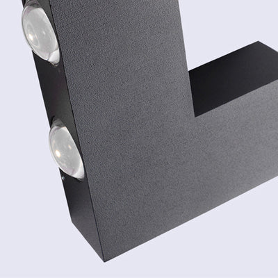 Modern Minimalist Waterproof V-Shaped Aluminum PC LED Wall Sconce Lamp For Garden