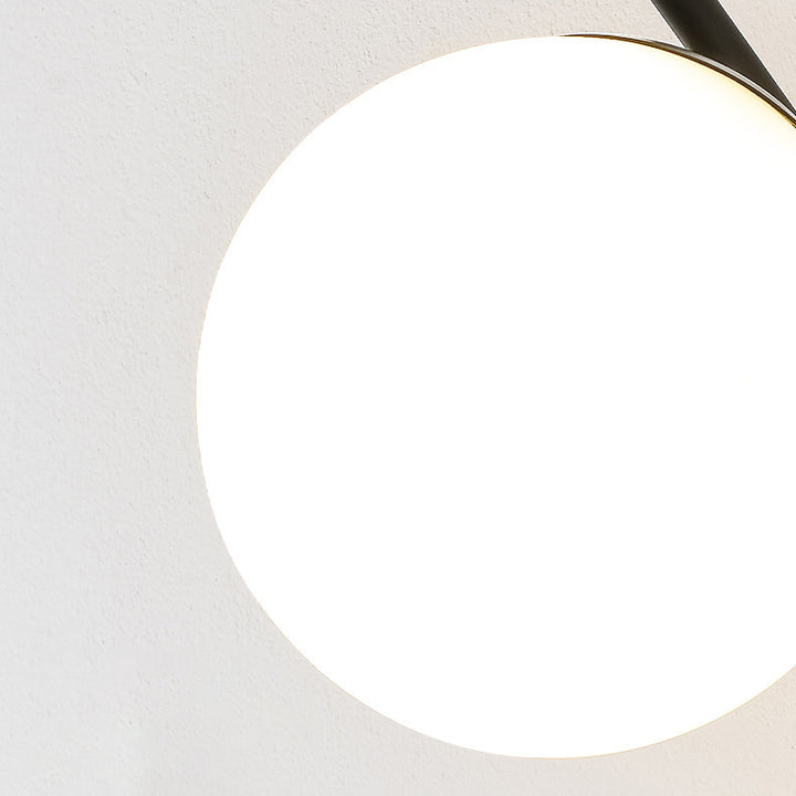 Moderna Minimalista Esférica de Hierro Vidrio Aplique de Pared de 1 Luz para Dormitorio 