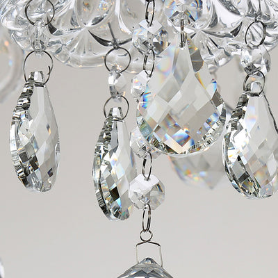 Modern Luxury Candlestick-Shaped Metal Crystal 10/12-Light Chandelier For Dining Room
