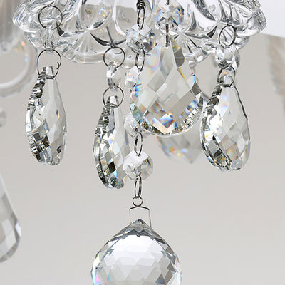 Modern Luxury Candlestick-Shaped Metal Crystal 10/12-Light Chandelier For Dining Room