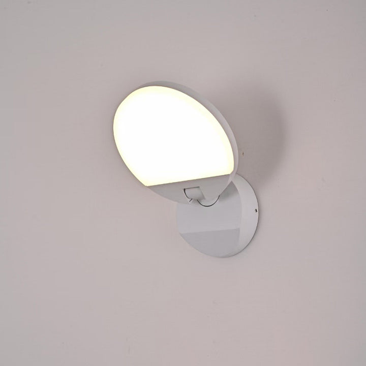 Applique murale LED en aluminium PC carrée ronde rotative pliable étanche avec détecteur de mouvement minimaliste moderne pour jardin 