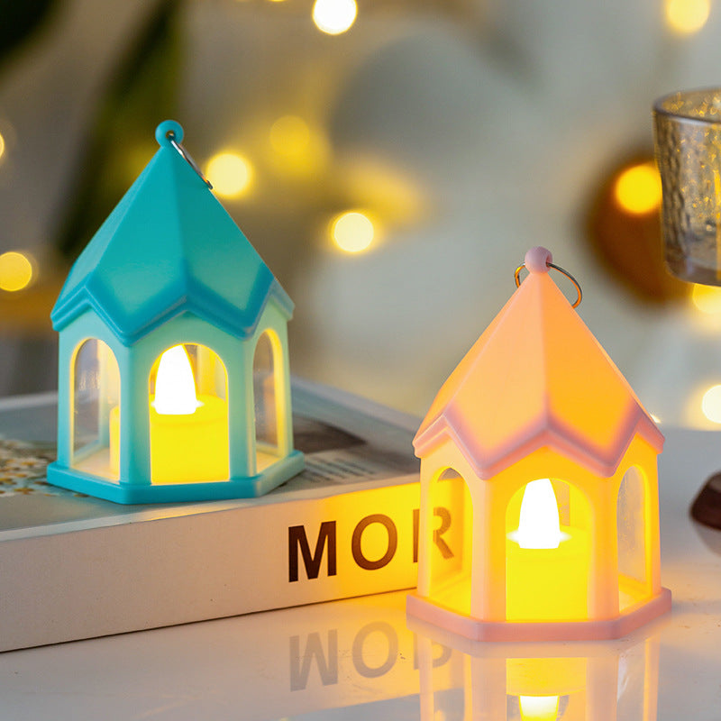 Contemporary Creative Battery House-Shaped HIPS PC LED Night Light Table Lamp For Bedrooms