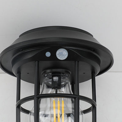 Modern Simplicity Motion Sensor Waterproof Solar Cage ABS LED Outdoor Light For Garden
