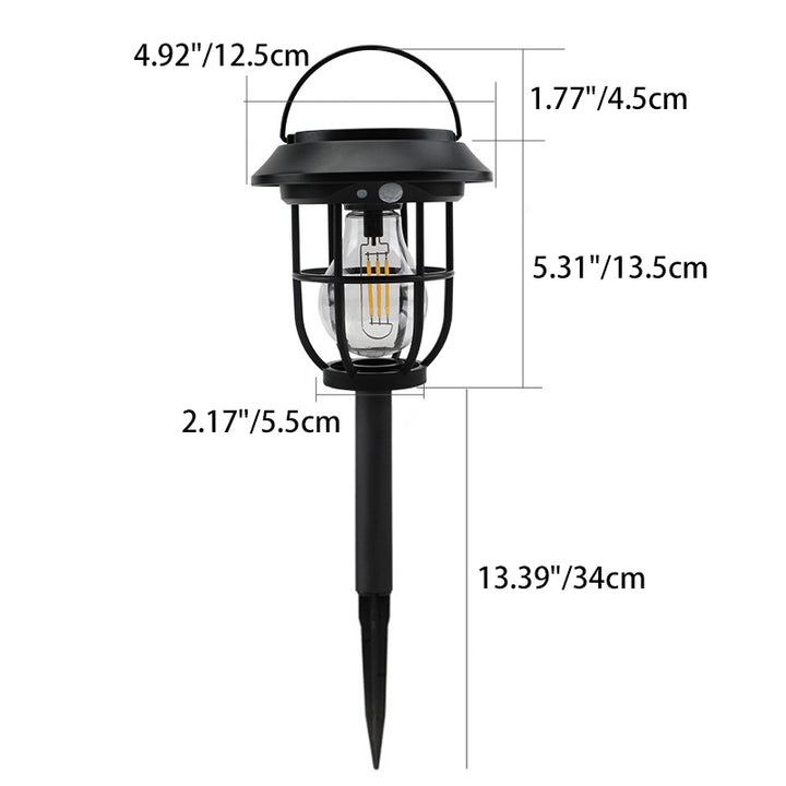 Modern Simplicity Motion Sensor Waterproof Solar Cage ABS LED Outdoor Light For Garden