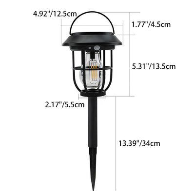 Modern Simplicity Motion Sensor Waterproof Solar Cage ABS LED Outdoor Light For Garden