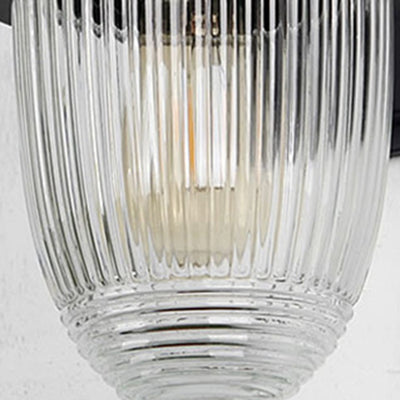 Modern Minimalist Waterproof Nut-Shaped Aluminum Glass 1-Light Outdoor Wall Sconce Lamp For Gardens