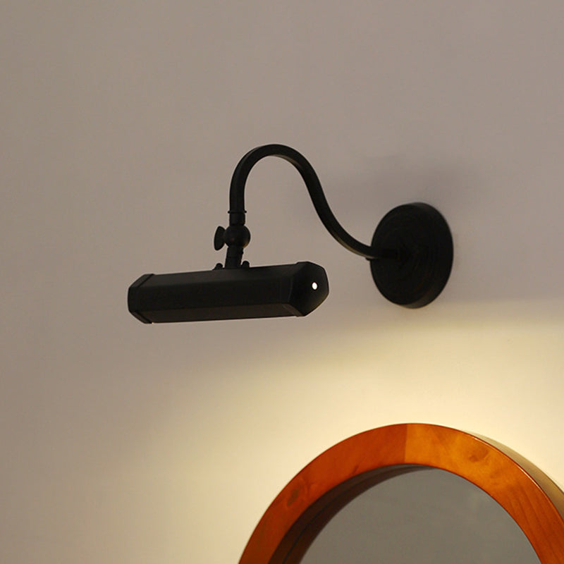Moderne minimalistische drehbare lange Eisen-2-Licht-Wandleuchte für das Schlafzimmer 