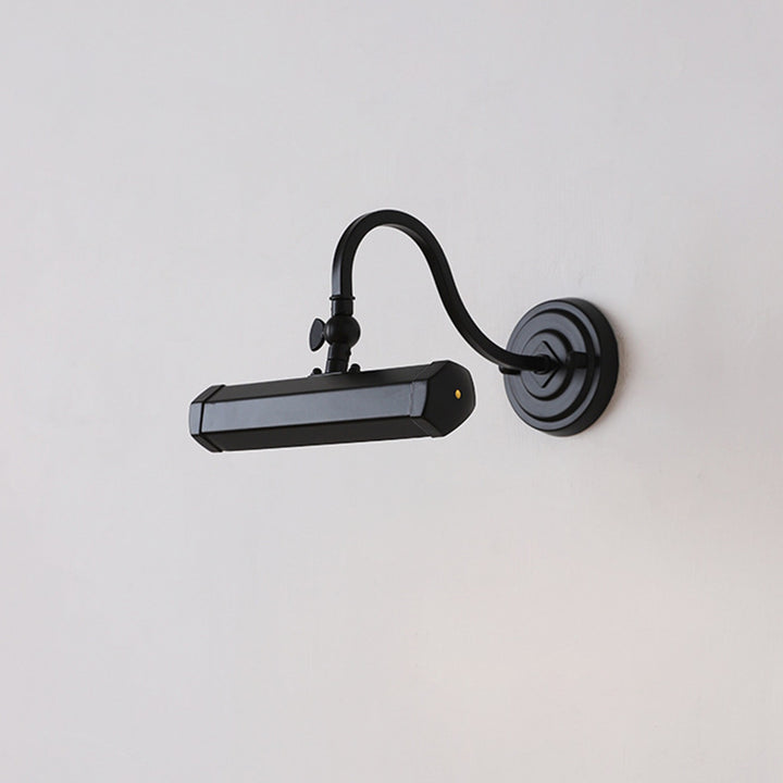Moderne minimalistische drehbare lange Eisen-2-Licht-Wandleuchte für das Schlafzimmer 