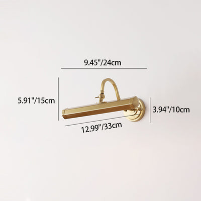 Modern Minimalist Rotatable Long Iron 2-Light Wall Sconce Lamp For Bedroom