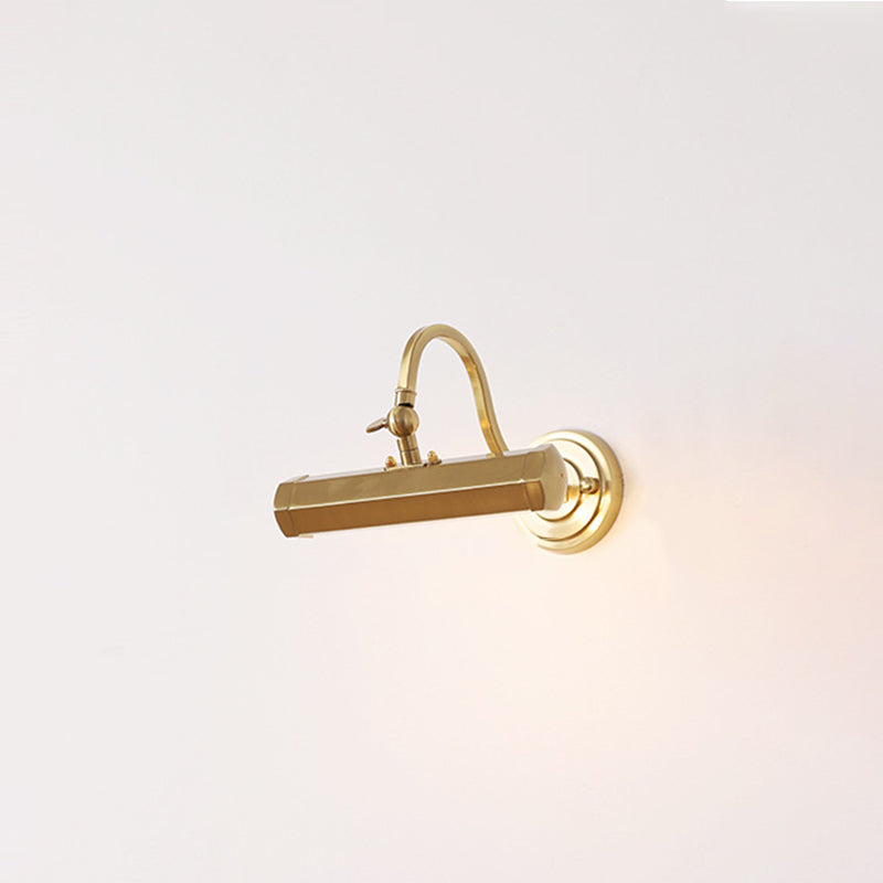 Moderne minimalistische drehbare lange Eisen-2-Licht-Wandleuchte für das Schlafzimmer 