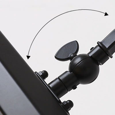 Modern Minimalist Rotatable Long Iron 2-Light Wall Sconce Lamp For Bedroom