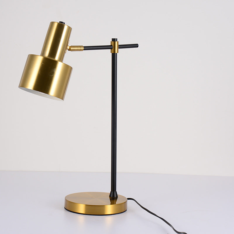 Modern Simplicity Rotatable Geometric Lines Iron 1-Light Table Lamp For Bedroom