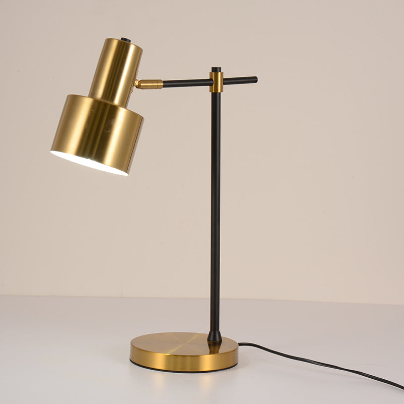 Modern Simplicity Rotatable Geometric Lines Iron 1-Light Table Lamp For Bedroom