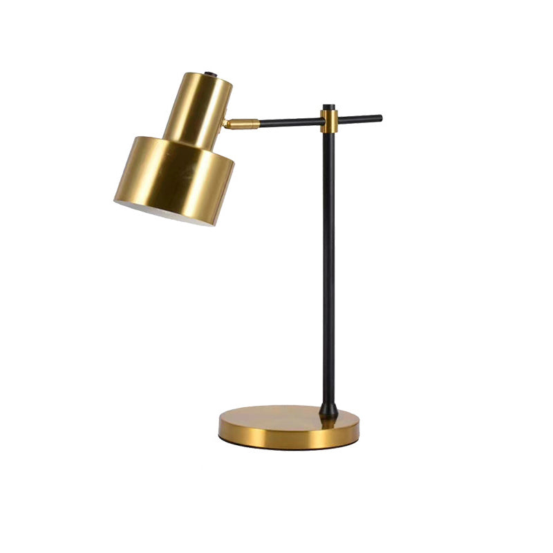 Modern Simplicity Rotatable Geometric Lines Iron 1-Light Table Lamp For Bedroom