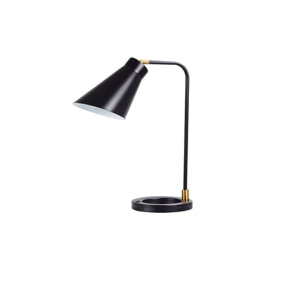 Modern Simplicity Rotatable Geometric Lines Iron 1-Light Table Lamp For Bedroom