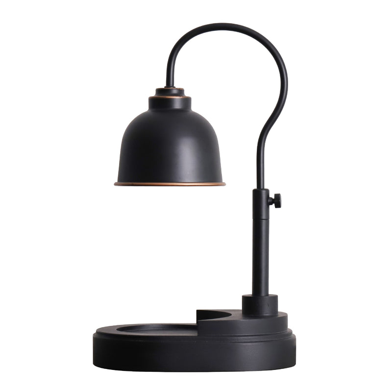 Contemporary Nordic Liftable Round Metal Rubber Wood 1-Light Melting Wax Table Lamp For Bedroom
