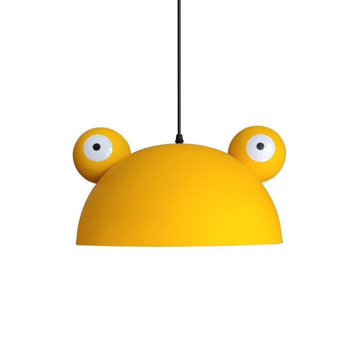 Lustre suspendu en forme de grenouille à 1 lumière pour salle à manger pour enfants créatifs contemporains 