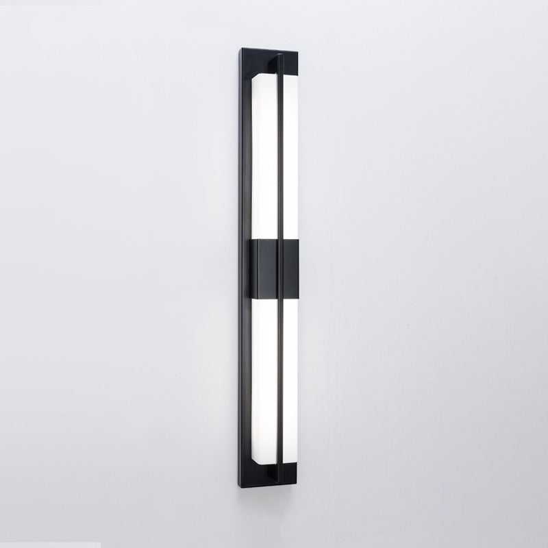 Modern Minimalist Rectangular Iron Acrylic LED Wall Sconce Lamp For Bedroom
