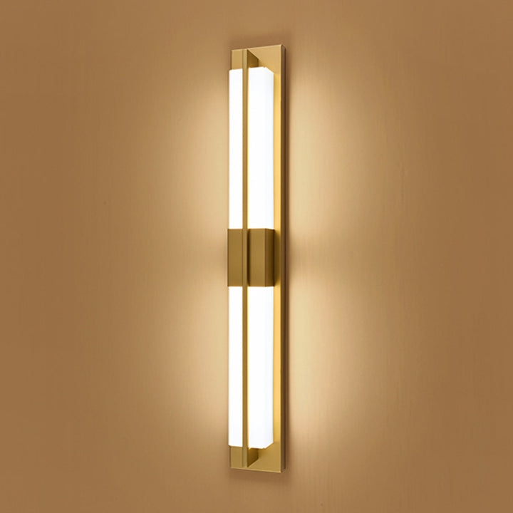 Modern Minimalist Rectangular Iron Acrylic LED Wall Sconce Lamp For Bedroom