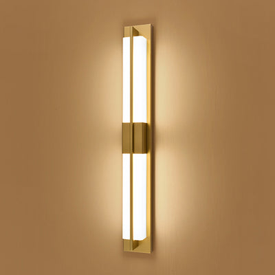 Modern Minimalist Rectangular Iron Acrylic LED Wall Sconce Lamp For Bedroom