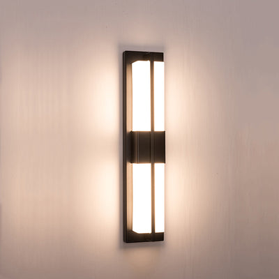 Modern Minimalist Rectangular Iron Acrylic LED Wall Sconce Lamp For Bedroom