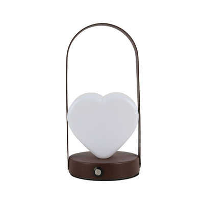 Contemporary Creative USB Adjustable Arched Heart Iron Acrylic LED Table Lamp Night Light For Bedroom
