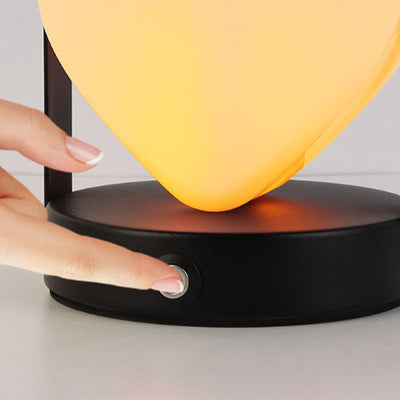Contemporary Creative USB Adjustable Arched Heart Iron Acrylic LED Table Lamp Night Light For Bedroom