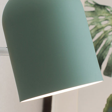 Contemporary Nordic Rotatable Cylinder Iron Solid Wood Aluminum 1-Light Wall Sconce Lamp For Bedroom