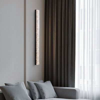 Traditional Luxury Long Ice Road Iron Acrylic LED Flush Mount Ceiling Light For Bedroom