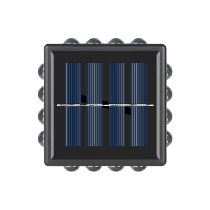 Lampe murale extérieure moderne minimaliste solaire étanche carrée en ABS PS LED pour jardin 