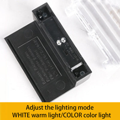 Contemporary Creative Solar Waterproof Semi-circular ABS Plastic LED Outdoor Wall Sconce Lamp Landscape Light For Garden