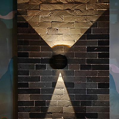 Modern Simplicity Waterproof Solar Adjustable Round ABS Glass Outdoor Wall Sconce Lamp Landscape Lighting For Garden