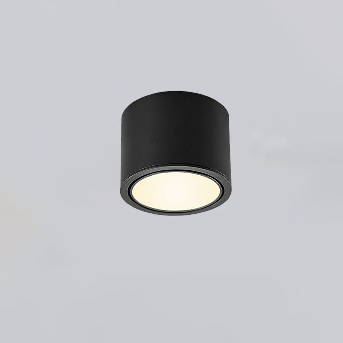 Luz de techo LED empotrada cilíndrica redonda de aluminio acrílico minimalista moderna para dormitorio 