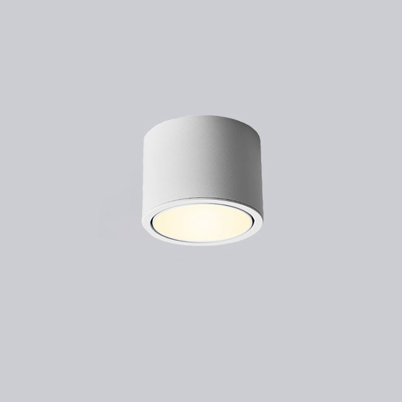 Luz de techo LED empotrada cilíndrica redonda de aluminio acrílico minimalista moderna para dormitorio 