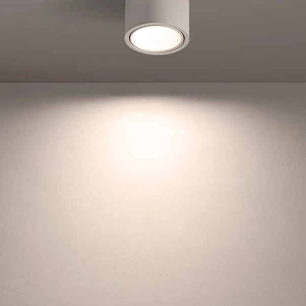 Luz de techo LED empotrada cilíndrica redonda de aluminio acrílico minimalista moderna para dormitorio 