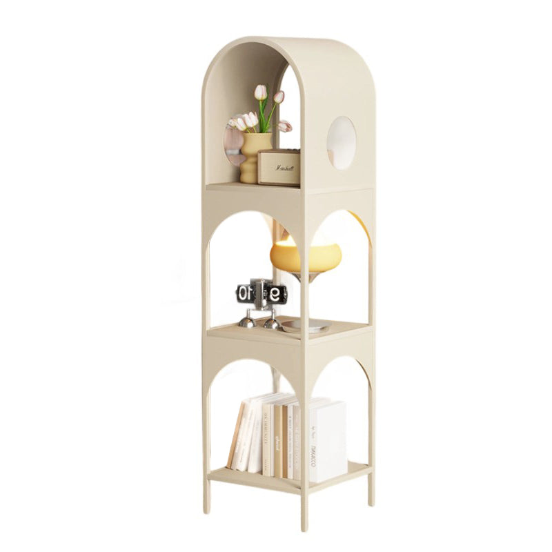Contemporary Nordic Wrought Iron Geometric Openwork Design Display Rack 3-Tier For Home Office