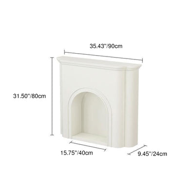 Contemporary Nordic Arched MDF Console Table With 1-Tier For Living Room